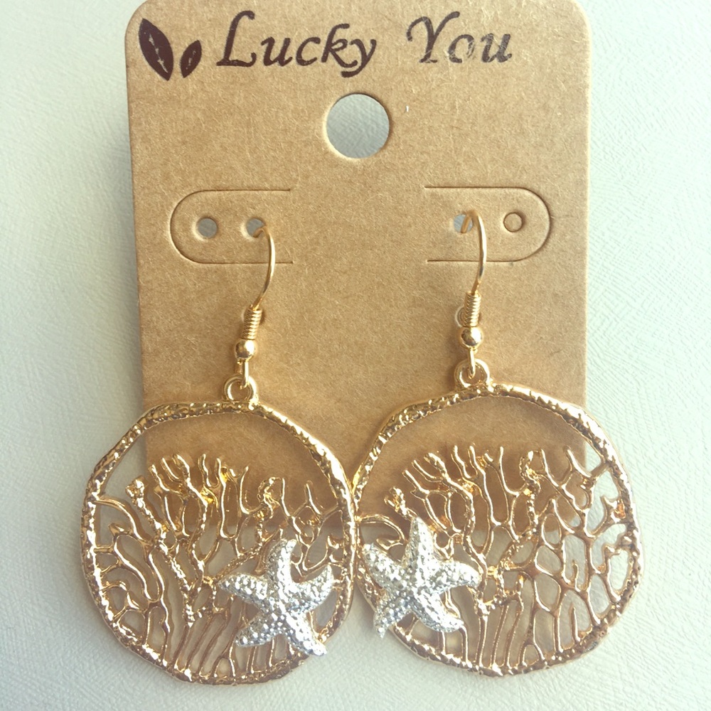 Starfish reef earrings